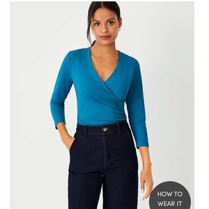 Ann taylor wrap top